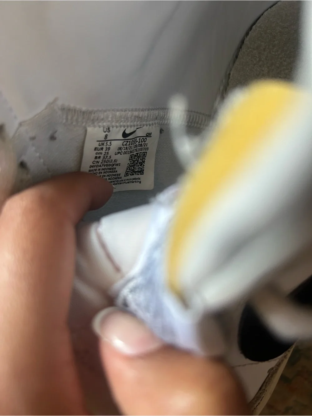 Nike white leather